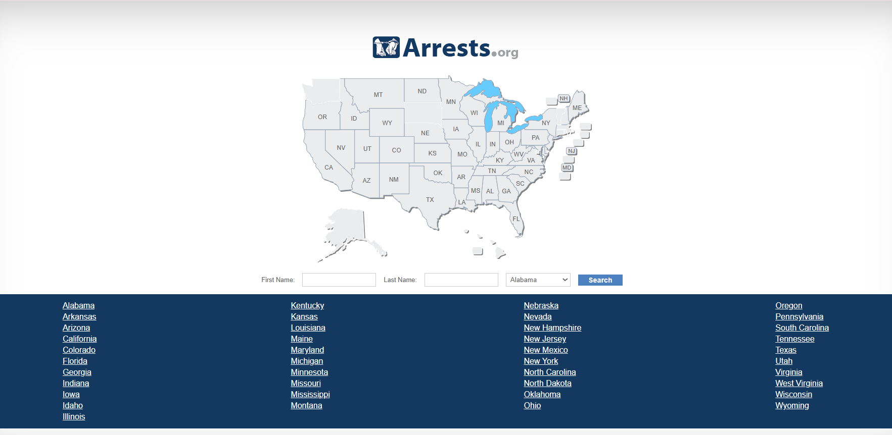 Arrests.org Public Database - Search Arrest Records